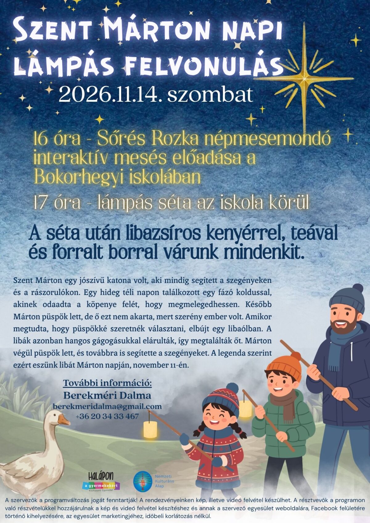 SZENT MÁRTON NAPI LÁMPÁS FELVONULÁS